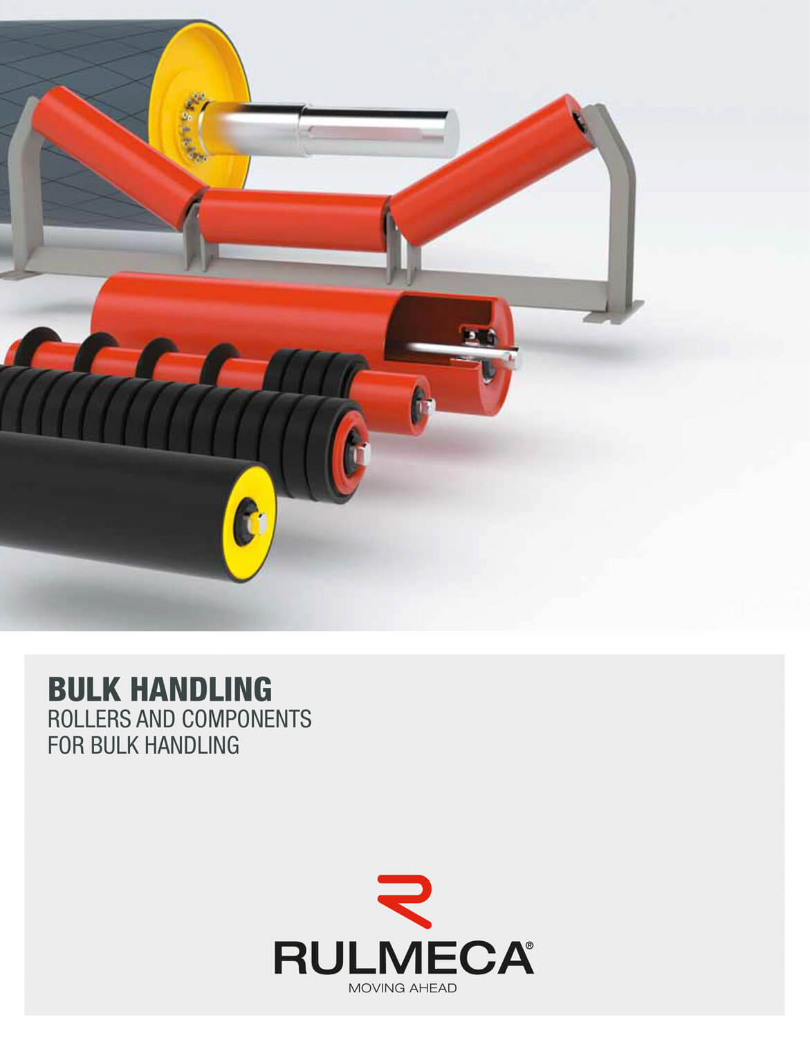 Rodillos y componentes Rulmeca serie bulk