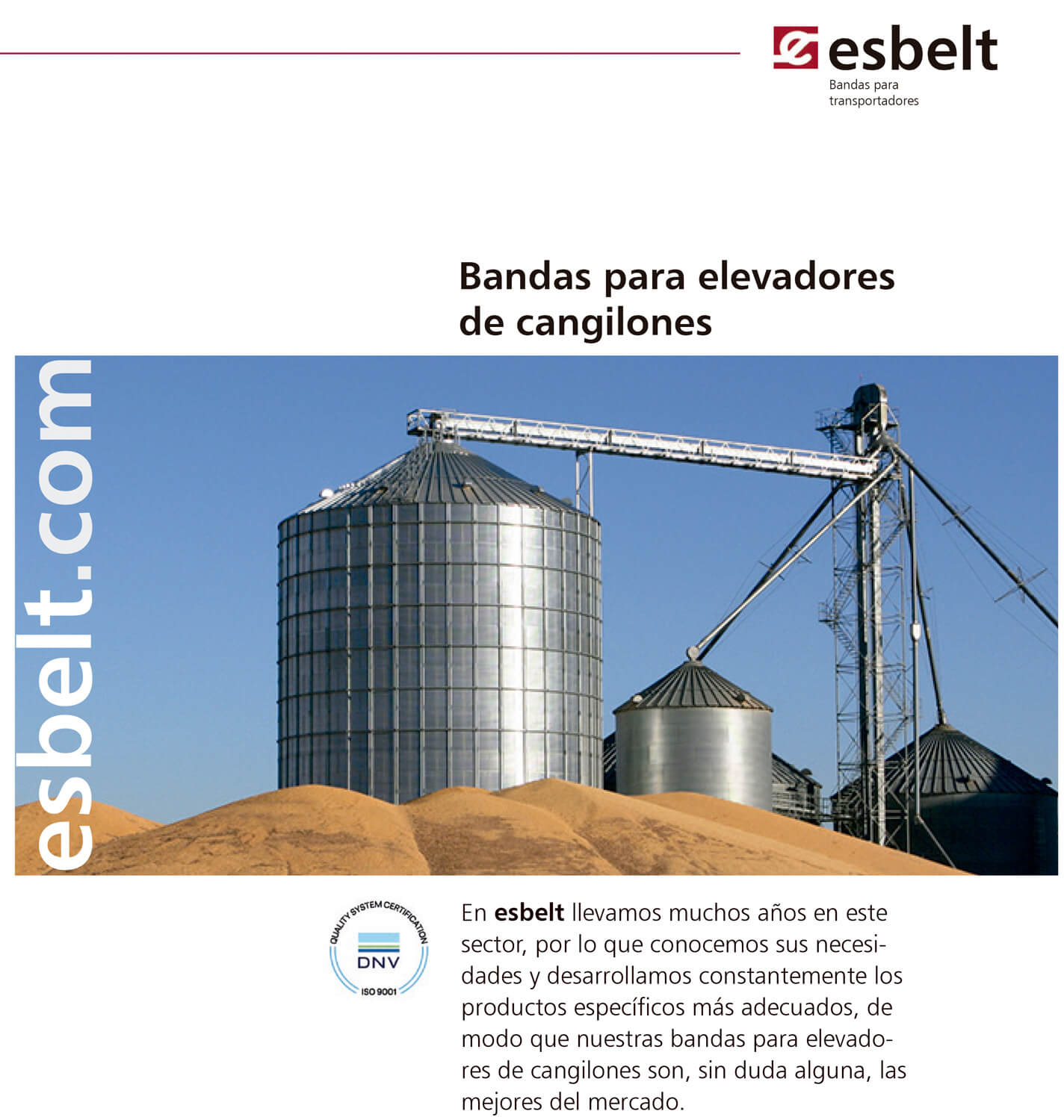 bandas elevadores cangilones