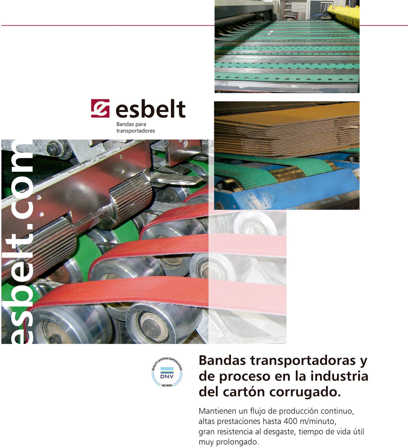BANDAS TRANSPORTADORAS Y DE PROCESO EN LA INDUSTRIA DEL CART N CORRUGADO - DESCARGAS